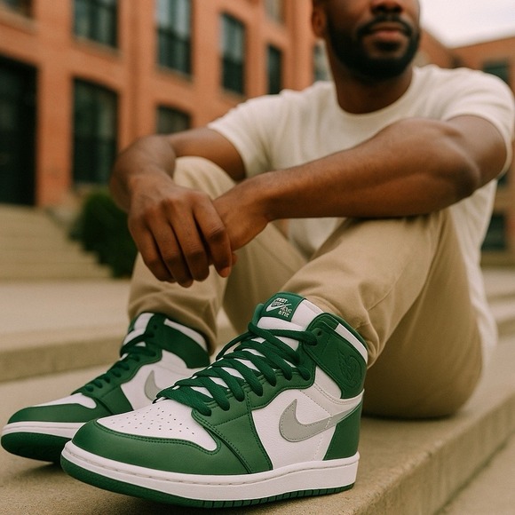 Mens Size 10 - Nike Air Jordan 1 Retro High OG Gorge Green (DZ5485-303) - Picture 2 of 6